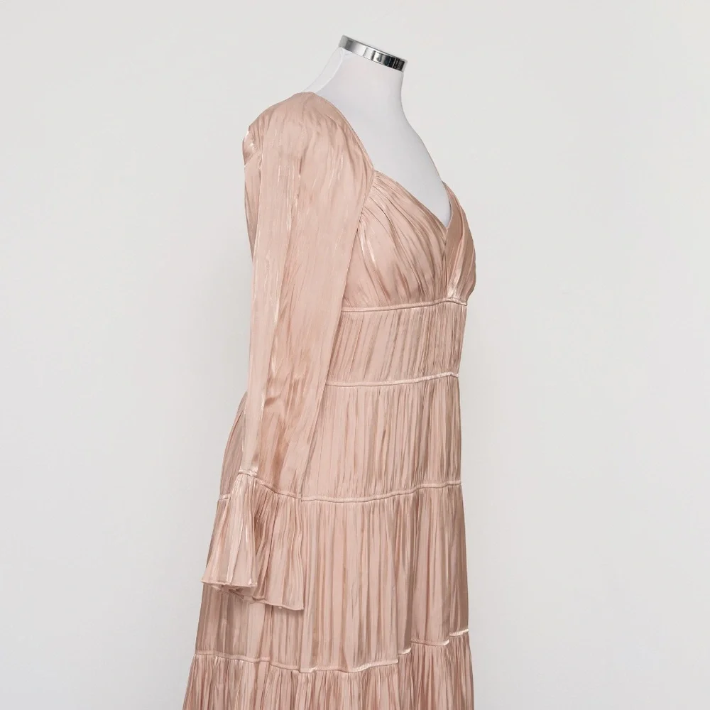 Cinq a Sept - Nina Tiered‎ Satin Midi Dress